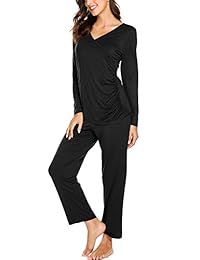 Ekouaer pijama de maternidad para lactancia, suave, para embarazo, lactancia materna (S-XXL)