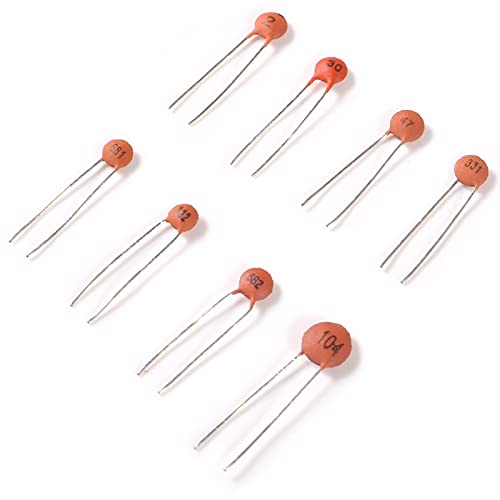 ALMOCN Ceramic Capacitor Assortment Kit,24Value 960PCS 2pF100nF DIP