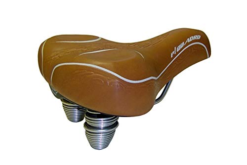 Selle Montegrappa Bicycle Saddle Comfort City Saddle 1700 P Quadro Italy Colour: Light Brown