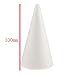 Homyl 10 Pieces Novelty Styrofoam Foam Ornament Cone Shaped DIY Kid Crafts Party Decoration