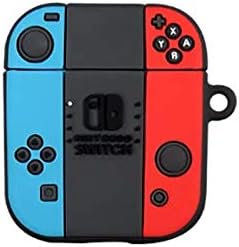 BlossomingLove Compatible with AirPods Case Keychain Full Protective Premium PVC Soft Rubber Silicone Cover Fashion Dope Self-Design Nintendo Switch Skin for AirPods Charging Case (Switch)