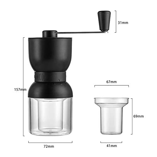 Kagodri Handbetriebene Kaffeemühle, Externe 4-Gang-Gewürzmühle mit Keramikgrat, Küchenmühle – Bild 7