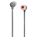 JBL T110BT Wireless in-Ear Headphones Three-Button Remote Microphone (Gray)
