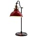 Amazon Brand – Stone & Beam Walters Vintage Task Table Desk Lamp With LED Light Bulb - 7.6 x 10 x 19.9 Inches, Red