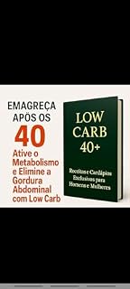 Livro low carb 40+.