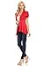 Red Cardigan Womens Reg and Plus Size Open Flyaway Cardigan, Red
