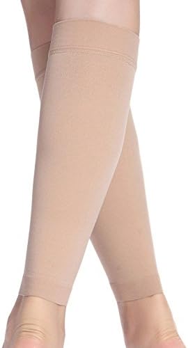 CTKcom Leg Compression Sleeves Healthy Medical Stretch Hose for Men and Women,Beige(XX-Large)