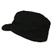 Big Size Fitted Cotton Ripstop Military Army Cap - Black (For Big Head)