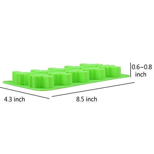 KIUATSJR Silicone Candy Mold Cactus Flamingo Coconut Tree & Pineapple Style for Making Candy, Jelly Suger, Chocolate, Ice Cube Tray - 4 Packs with 1 Dropper (Multi) - Thumbnail 2