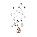 3D Wall Stickers NYKKOLA Water Drop Raindrop Modern Stylish Fashion Art Design Removable DIY Acrylic 3D Mirror Wall Decal Wall Sticker for Bathroom Sitting Room Home