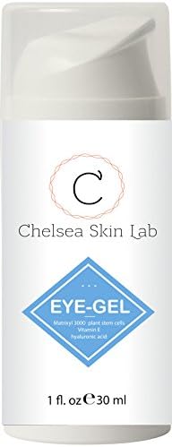 CHELSEA SKIN LAB Eye Bright Gel - With Hyaluronic Acid, Jojoba Oil, Organic Aloe, Argan Oil, Green Tea, Gotu Kola - For Dark Circles, Eye Bags, Even Skin tone, Puffiness, Wrinkles - 1.0 Fl Oz