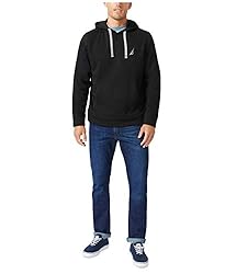 Nautica Men's J-Class Logo Fleece Hoodie, True