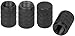 Cutequeen 4 Piece Anodized Aluminum Valve Caps Set, Black
