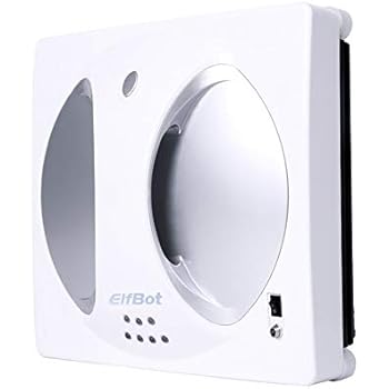 Window Cleaning Robot, Robotic Window Cleaner for Framed and Unframed Windows, with Remote Control and Free Replacement Pads-1 Year Warranty-Silver