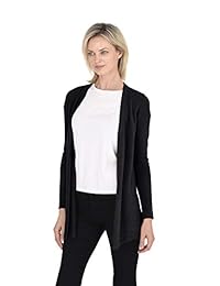 Cashmeren Chaqueta de lana para mujer clásica de punto suave de punto abierto Cardigan Sweater