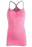 Women's Comfy Sleeveless Back Cross Strap Shirring Neck Cami Tank in Many Colors
