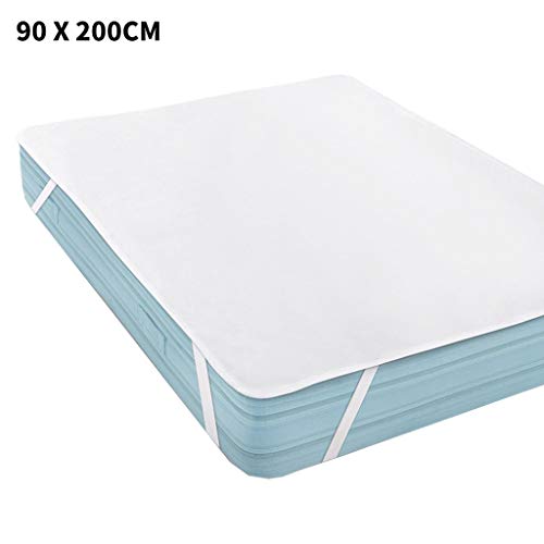 XGao Quilted Fitted Mattress Pad Waterproof Breathable Sheet Mattress Protector with Super Absorbent Fill Layer 100% Soft Cotton Blend Cover Surface, Non Slip Incontinence Bed Pads (35.4 x 78.7 inch)