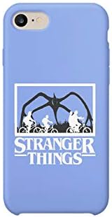 GlamourLab Stranger Things Kids On Bicycles Road_R2689 Carcasa De Telefono Estuche Protector Case Cover Hard Plastic Compatible With For iPhone X/XS Novelty Present Birthday