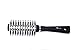 Round Barrel Ceramic Hair Brush - Natural Boar Bristles for Volumizing, Blow-Drying, Curling, Shine, Straigthening - Anti Frizz and Static - Ergonomic Travel Friendly - 1 inch - Get Amazing Hair Now