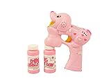 Pink Bubble Gun Dog - Barking, Musical, LED with 2 Bottles of Bubbles