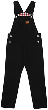Childrens Bib Overalls Age 6-12 Black Slim leg dungarees age 6 8 10 12