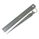 Stainless Taper Gage and Double Sided Ruler