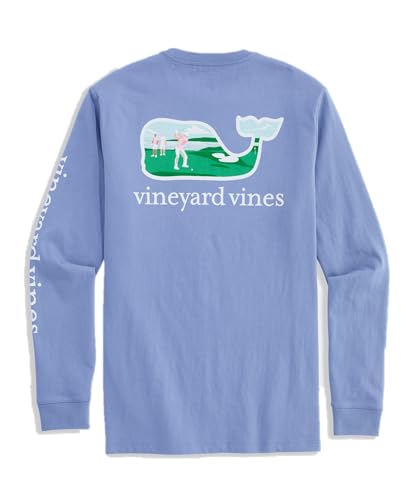 vineyard vines Golfers Whale Long-Sleeve Pocket Tee, Summer Evening, XXL