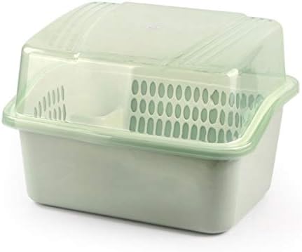 ステンレス製食器棚 皿収納ボックスキッチンドレン皿ラックふた付きプラスチックキャビネットラックボウル家庭用 ビルトイン食器洗い乾燥機 Color バースデー 記念日 ギフト 贈物 お勧め 通販 Green