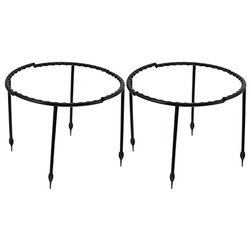 YARNOW 2 Sätze Pflanzenkletterbügel Stützringe Blumenstützring Runder Pflanzer Pflanzenstützgitter Blumentopfhalter Stützkäfig Für Gartenpflanzen Gurkenkäfig Metall Plastik Topfpflanze