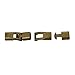 Housweety 5 Sets Bronze Tone Hook Clasps 24x12mm for Leather Bracelet