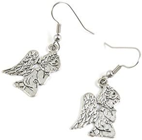 1 Pair Angel Cupid Ear Hooks Earring Supply Jewelry Making Charms I9UN3