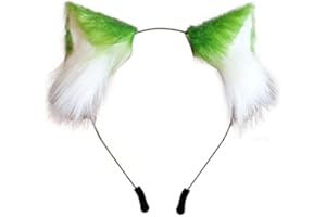 VIGVAN Cat Ears Wolf Fox Ears Animal Cosplay Cute Head Accessories for Halloween