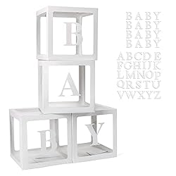 Voircoloria Baby Boxes with 42pcs Letters for Baby