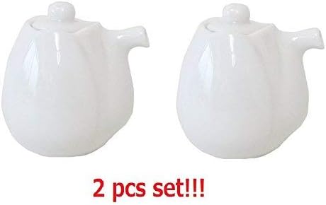 Yamani [2pcs set] Pottery Miyama Minoyaki haas Soy Sauce pot bottle White from Japan