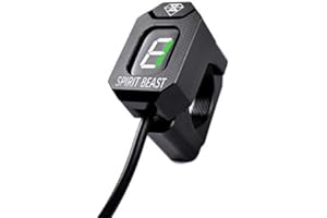 KYN for Kawasaki Vulcan S 650 2015-2018 Vulcan 900 2006-2018 Vulcan 2000 2008-2011 Motorcycle Gear Indicator LED 1-6 Level Display Shift Light Bike Meter (Green,with Honder)