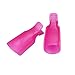 10PC Plastic Nail Art Soak Off Cap Clip UV Gel Polish Remover Wrap (Hot Pink)