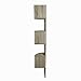 Danya B Large Rustic Weathered Oak Zig Zag Corner Wall Shelf