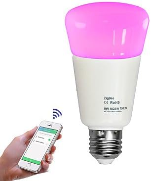 Jiawen Zigbee 9W Light Smart Bulbwireless bulb APP control bulb work with Zigbee hub control by phone