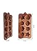 POPBLOSSOM Brown Silicone Mold for Chocolate Candy Seashell Shells Star Fish Tray 3 Molds