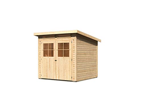 Karibu Gartenhaus Glücksburg 3 natur 19 mm – Bild 5