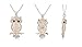 Stylish Gallant Sparkling Owl Crystal Charming Flossy Necklaces & Pendants Necklace For Women M099