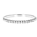 Vir Jewels 1/10 carat (ctw) Petite Diamond Wedding Anniversary Band for Women, Round Diamond Engagement Ring 10K White Gold 10 Stones Prong Set 0.10 cttw, Size 4.5-10