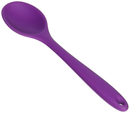 Farberware Colourworks Silicone Mini Deep Spoon, 9-Inch, Purple