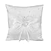 Bettli 1 X White Double Heart Rhinestone Ring Pillow Wedding Ring Bearer Cushion (White)