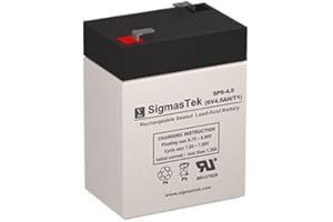 AJC C4.5S Replacement Battery - 6 Volt 4.5 AH F1 Terminal by SigmasTek