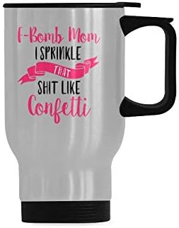f bomb mom confetti coffee cup