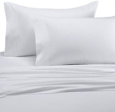 Grandeur Linens 800 Thread Count Four (4) Piece King Size White Solid Bed Sheet Set, 100% Egyptian Cotton, Deep Pocket