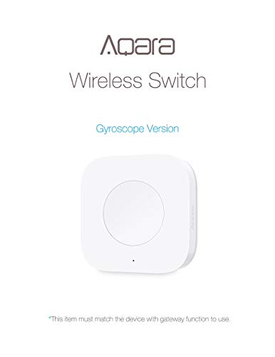 Aqara Smart Wireless Multifunction Switch Application Control Button Works with Apple HomeKit When Used with Aqara Hub Gateway
