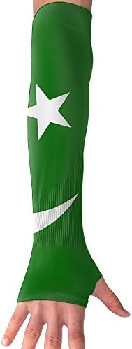 Pakistan Flag Long Sleeve Sun Protection Arm Sleeves Arm Cooling Sleeve Cycling Outdoor Sports Leisure