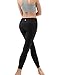TSLA Women's High Waist Yoga Pants, Athletic 4-Way Stretch Leggings, Lightweight Workout Running Tights, Yoga Midwaist Pants Black, Medium